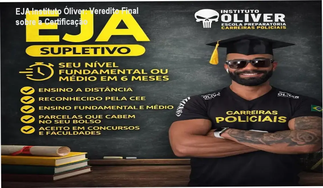 EJA Instituto Óliver: Veredito Final sobre a Certificação 1 Curso EJA Supletivo Instituto Óliver: visão interna da plataforma de estudos EAD