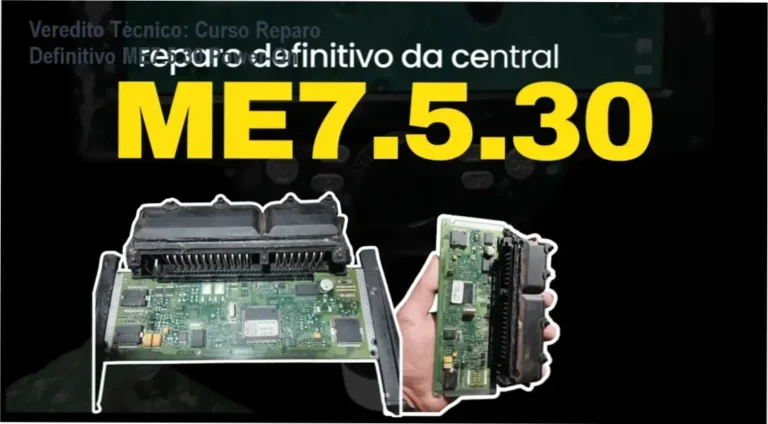 Curso Reparo Definitivo ME7.5.30 Power-On: visão interna de diagnóstico em bancada