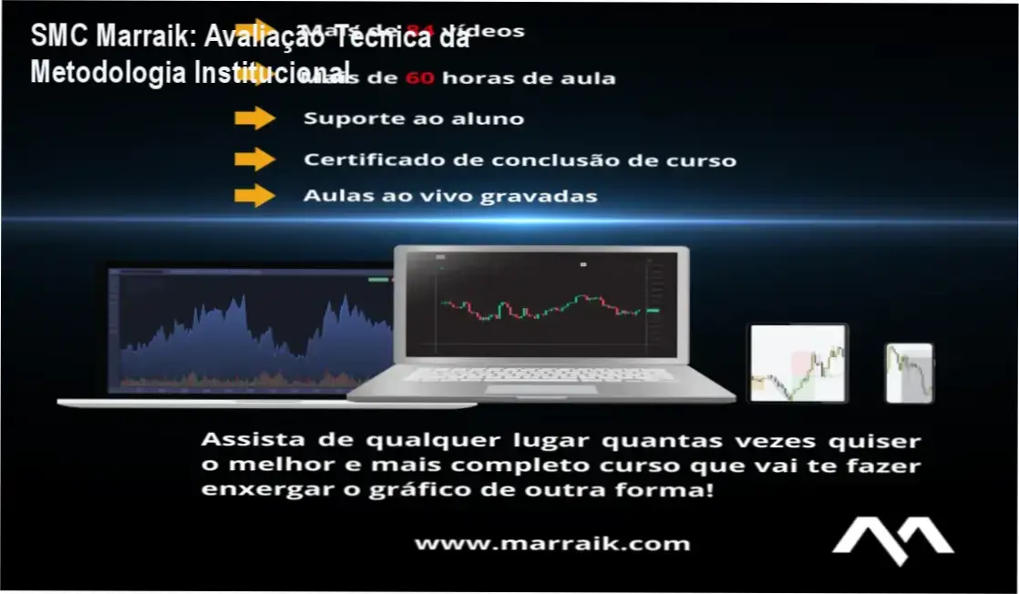 SMC Marraik: Avaliação Técnica da Metodologia Institucional 1 Curso Smart Money Concepts do Marraik: visão interna da plataforma e funcionamento da metodologia