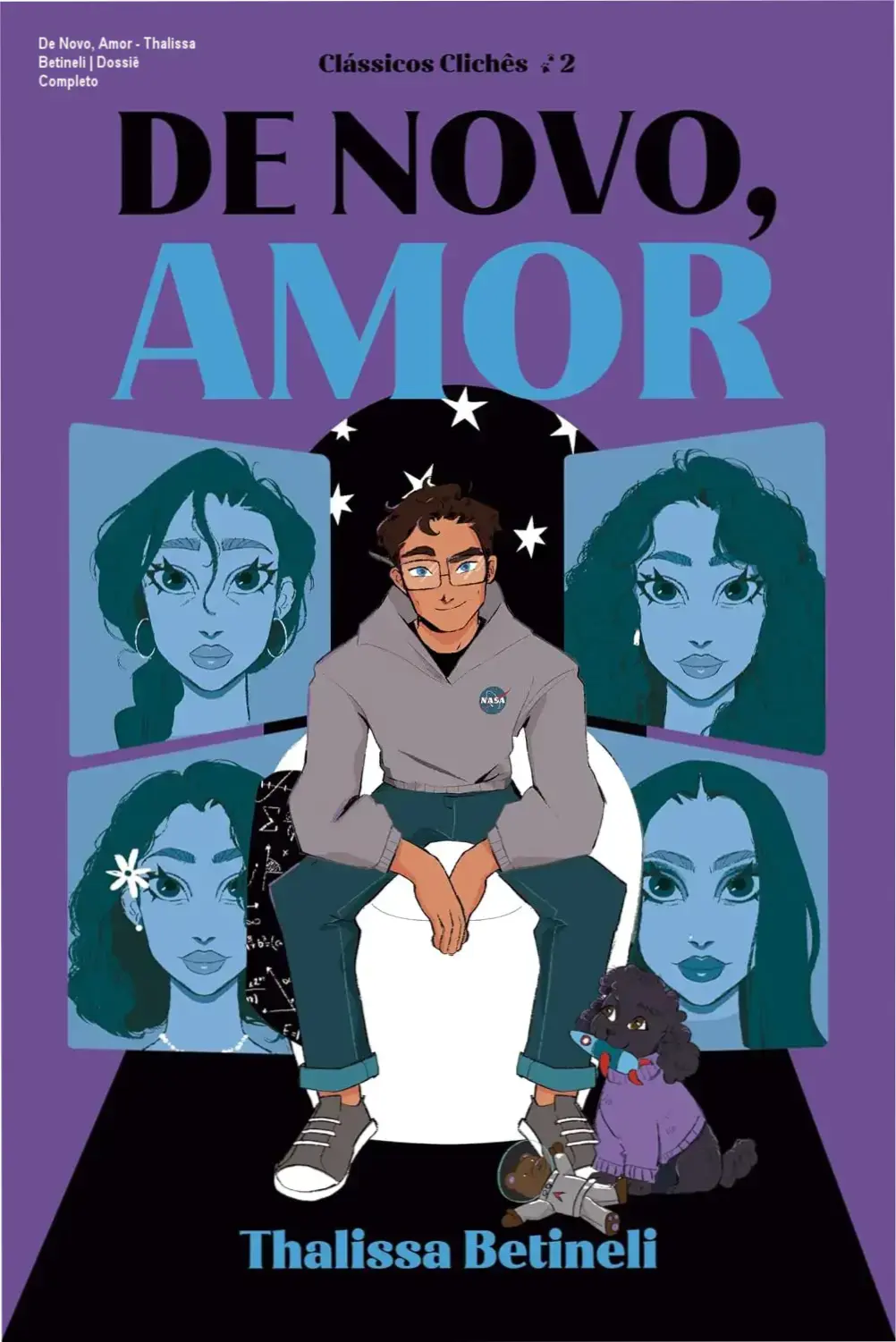 Capa do eBook De Novo, Amor de Thalissa Betineli em um dispositivo Kindle