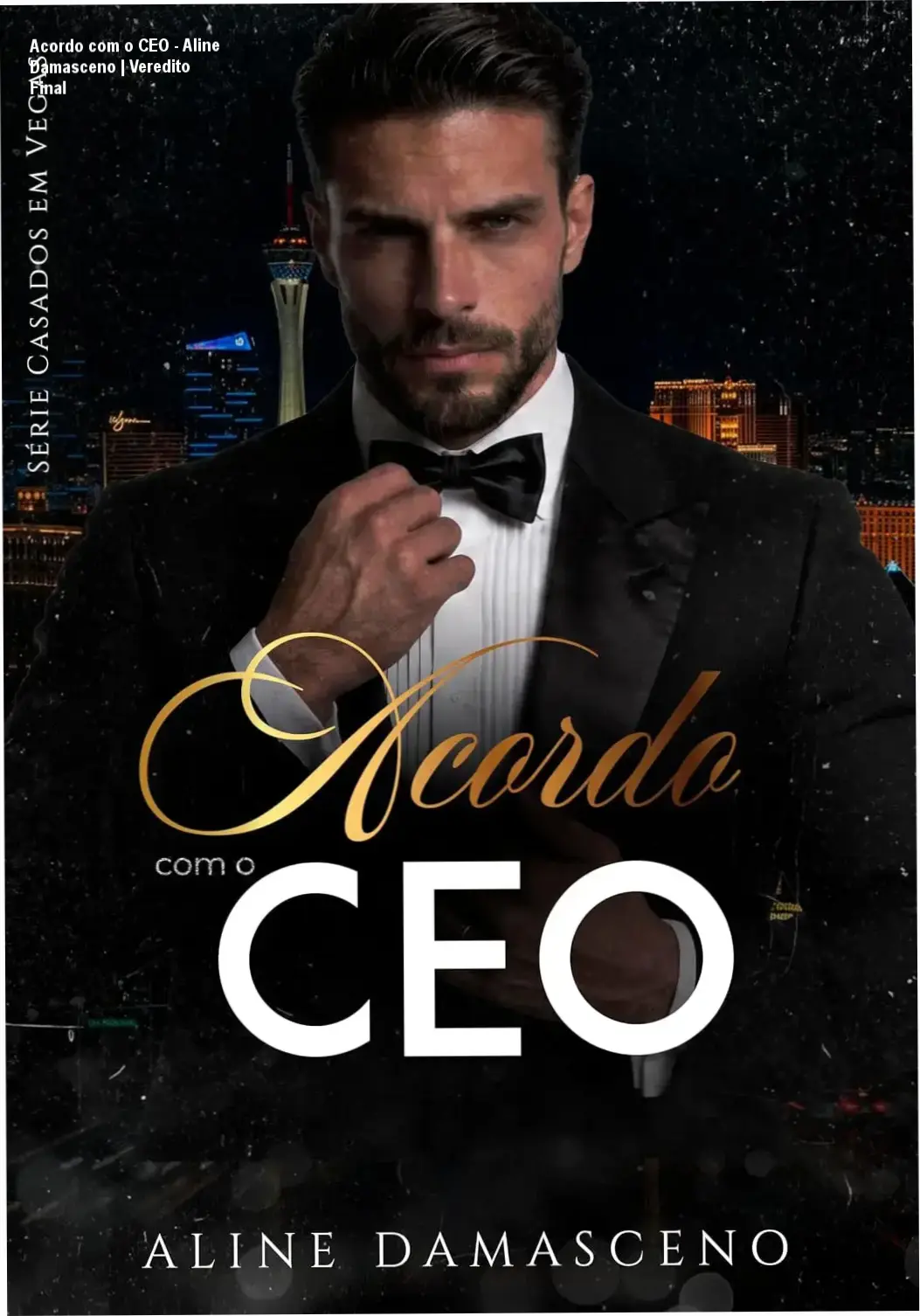 Capa do eBook Acordo com o CEO de Aline Damasceno exibida em um Kindle