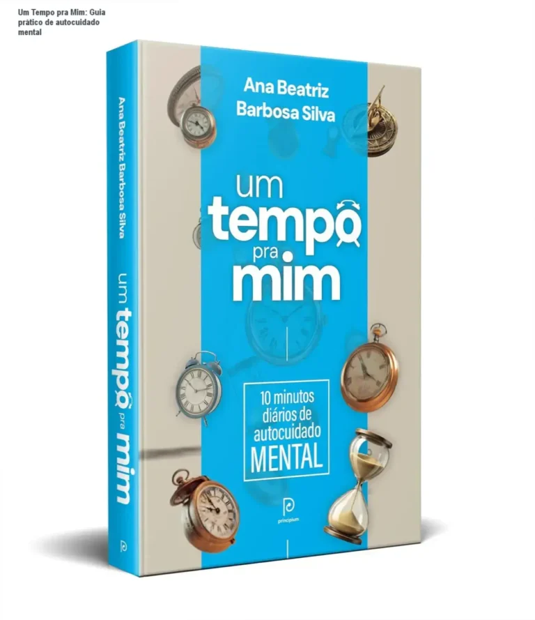 Capa do eBook 'Um Tempo pra Mim' com destaque para título e ênfase na saúde mental