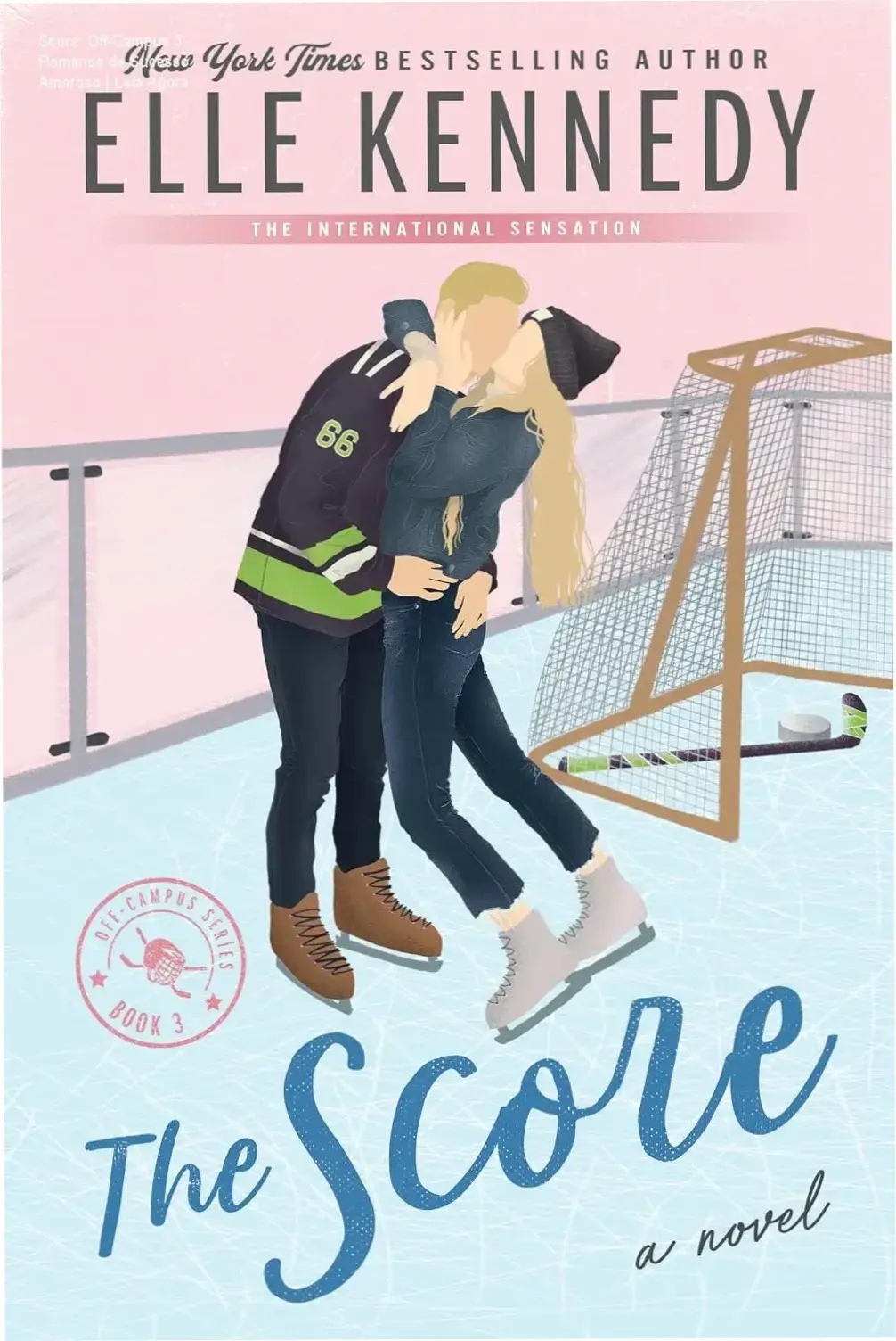Capa do ebook Score (Off-Campus 3) com destaque para os protagonistas Allie e Dean. Romance contemporâneo com temática universitária e desdobramentos emocionais.
