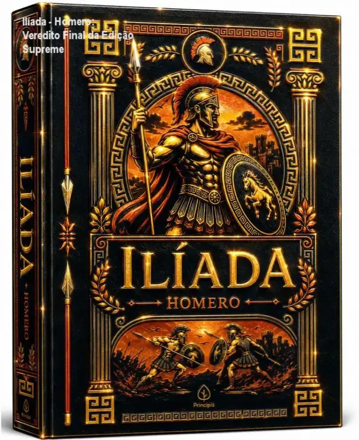Ilíada - Homero: Veredito Final da Edição Supreme 1 Livro Ilíada de Homero Edição Supreme com capa dura e acabamento em alto relevo