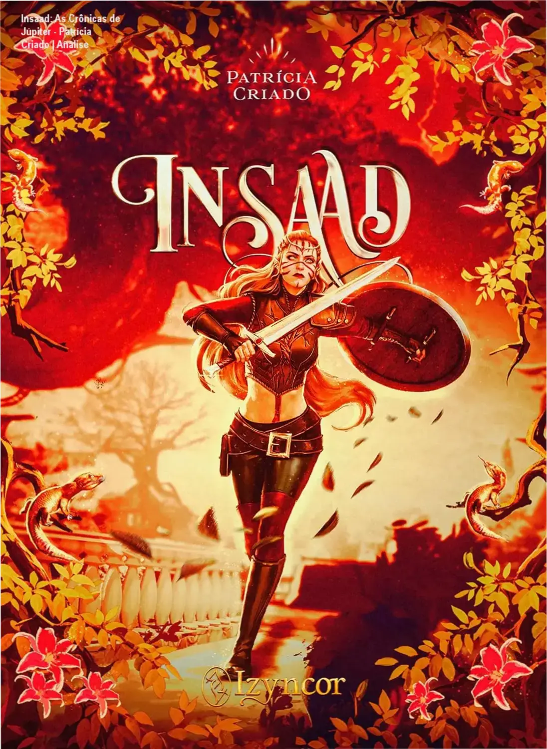 Capa do eBook Insaad: As Crônicas de Júpiter de Patrícia Criado em um dispositivo digital