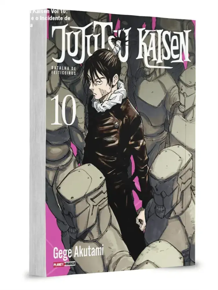 Capa do livro Jujutsu Kaisen Batalha de Feiticeiros Vol. 10 mostrando personages em batalha