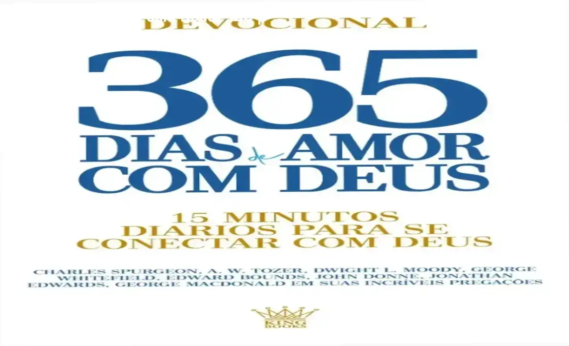 365 Dias de Amor com Deus - IBC | Avaliação Técnica 1 Capa do livro devocional 365 Dias de Amor com Deus da King Books