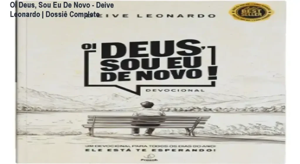 Capa do livro devocional Oi Deus, Sou Eu De Novo de Deive Leonardo em ambiente de leitura