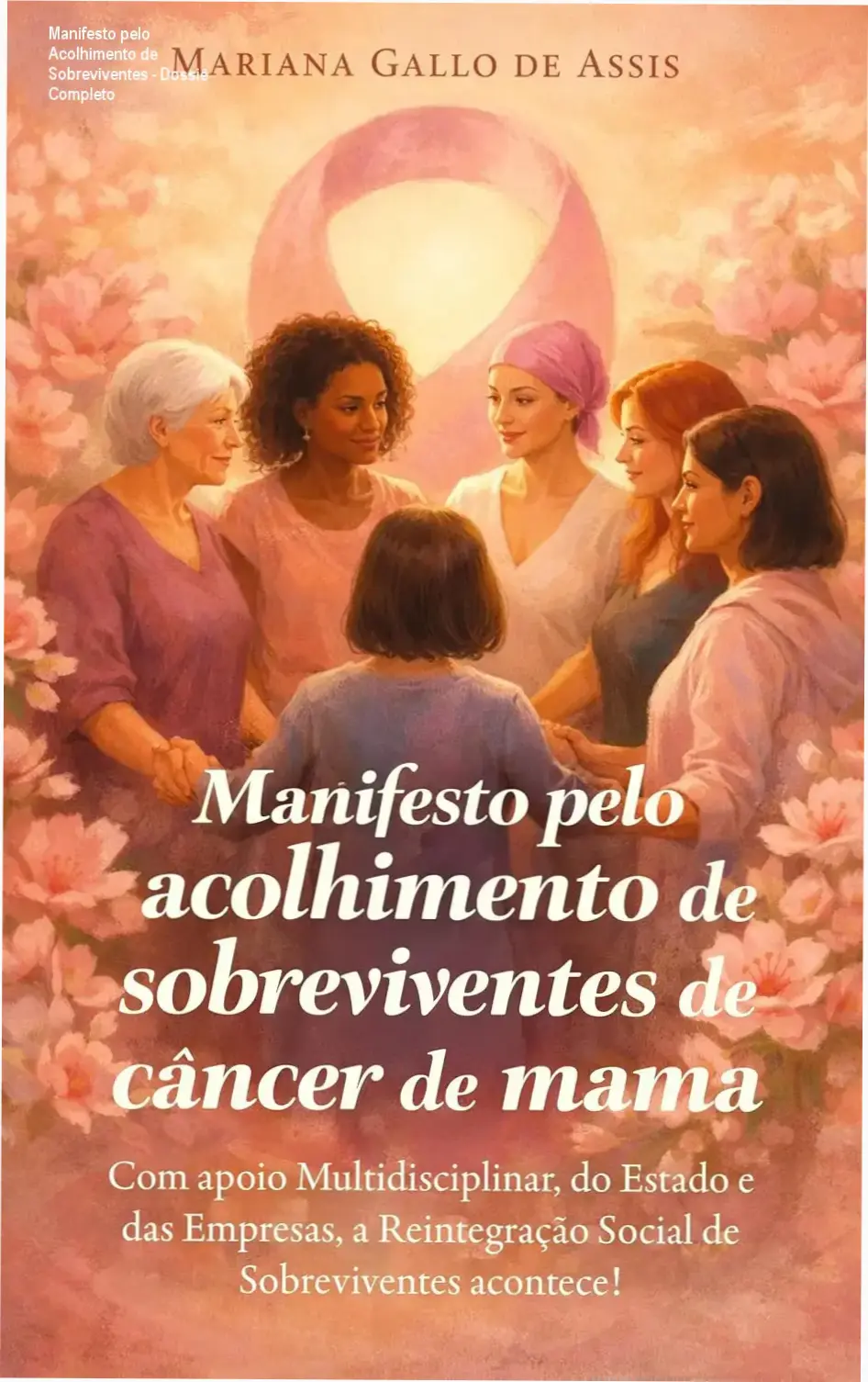 Capa do eBook Manifesto pelo Acolhimento de Sobreviventes de Câncer de Mama destacando a importância da rede de apoio