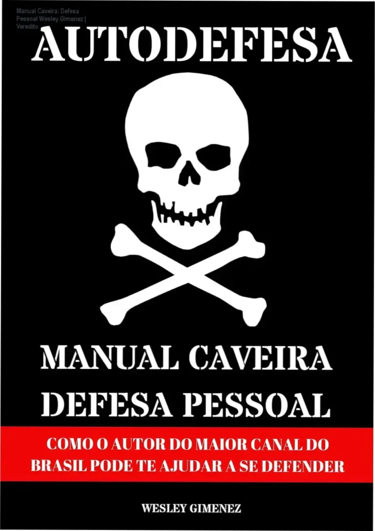 Manual Caveira: Defesa Pessoal Wesley Gimenez | Veredito 7 Capa do ebook Manual Caveira de Defesa Pessoal de Wesley Gimenez focado em sobrevivência urbana