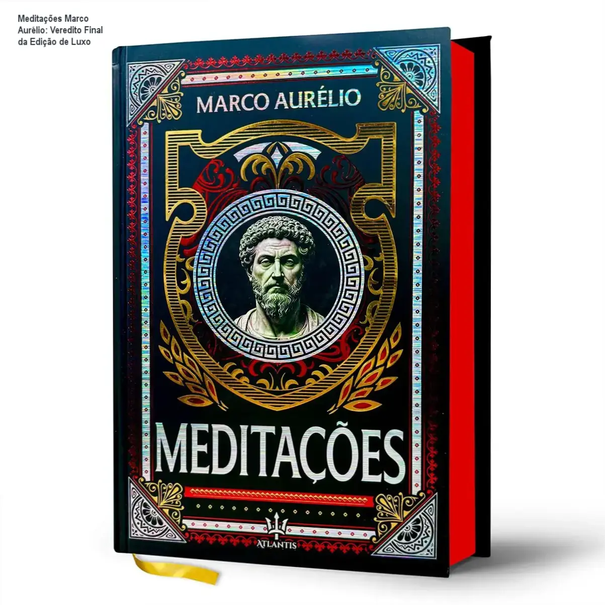 Meditações de Marco Aurélio: visão interna da edição de luxo e acabamentos