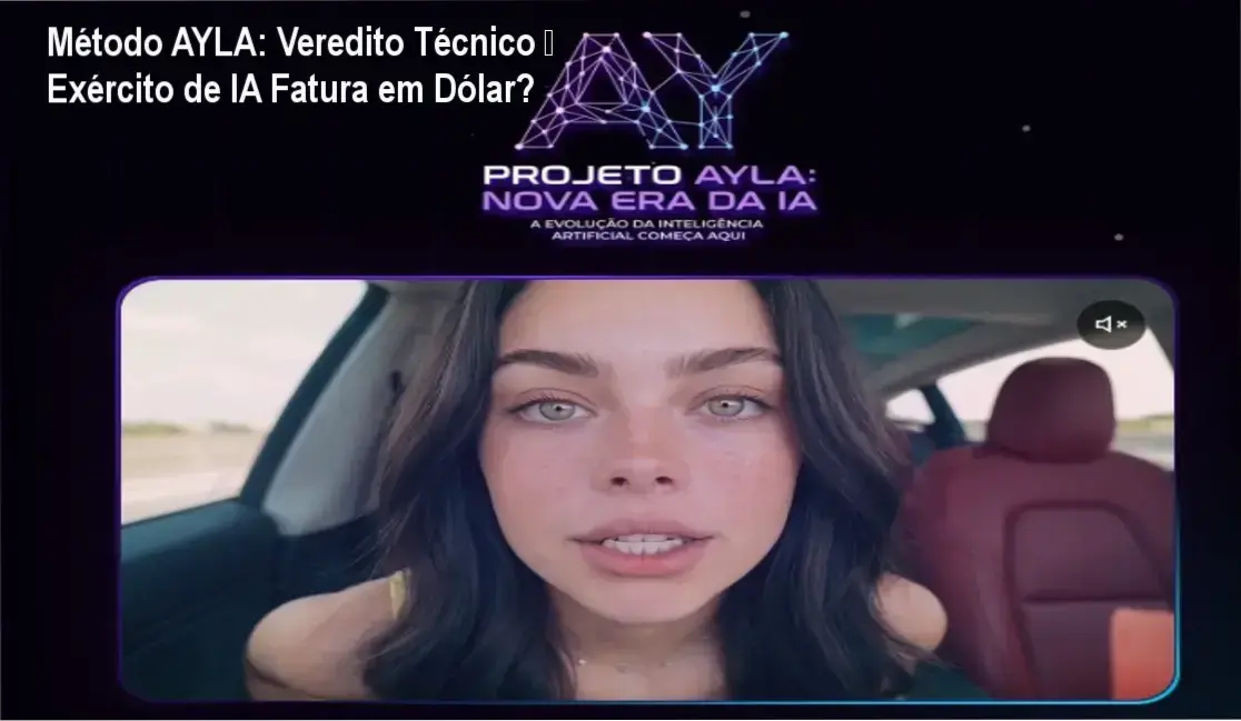 Método AYLA: Veredito Técnico — Exército de IA Fatura em Dólar? 1 Método AYLA Julia Oliveira bastidores funcionamento agentes IA hiper-realistas