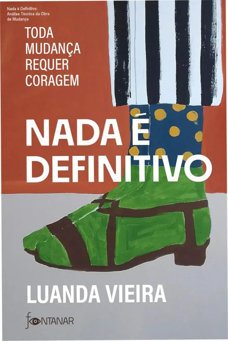 Capa do ebook Nada é Definitivo: Toda mudança requer coragem representando o conceito de transição e coragem.