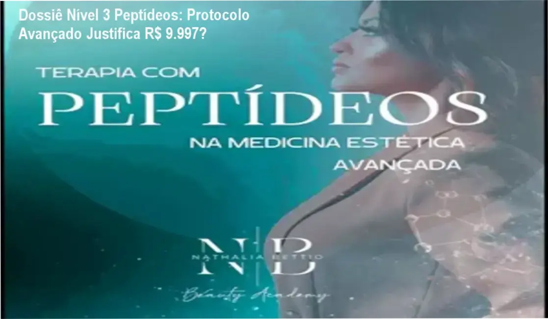 Curso Nível 3 Terapia com Peptídeos Dra Nathalia Bettio bastidores módulos e plataforma