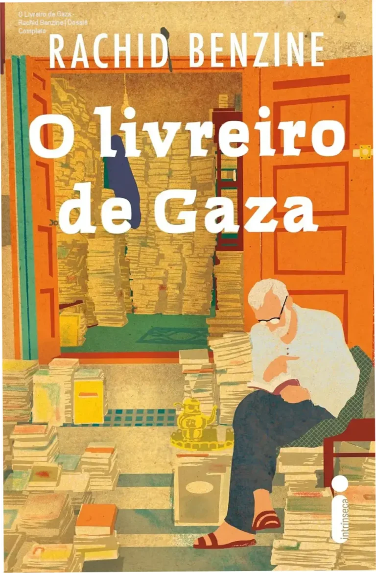 O Livreiro de Gaza - Rachid Benzine | Dossiê Completo 8 Capa do livro O Livreiro de Gaza de Rachid Benzine, retratando a temática de resistência cultural e memória.