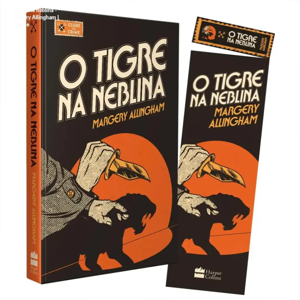 O tigre na neblina - Margery Allingham | Análise 1 Capa da edição Clube do Crime de O tigre na neblina, obra-prima de Margery Allingham com detetive Albert Campion