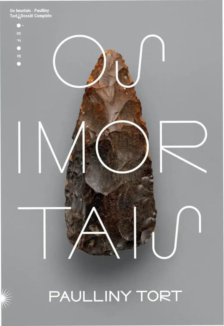 Os Imortais - Paulliny Tort | Dossiê Completo 20 Capa do livro Os Imortais de Paulliny Tort com temática de arte rupestre