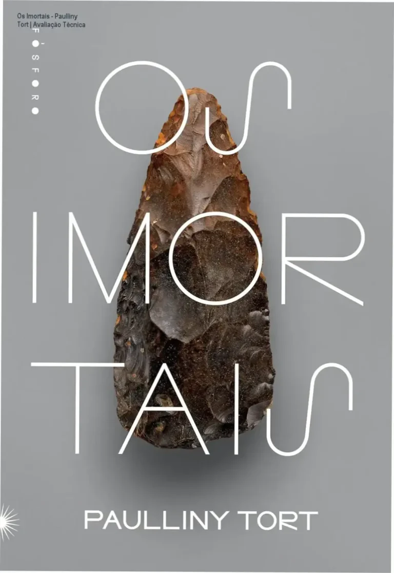 Os Imortais - Paulliny Tort | Avaliação Técnica 12 Capa do livro Os Imortais de Paulliny Tort com arte inspirada em pinturas rupestres