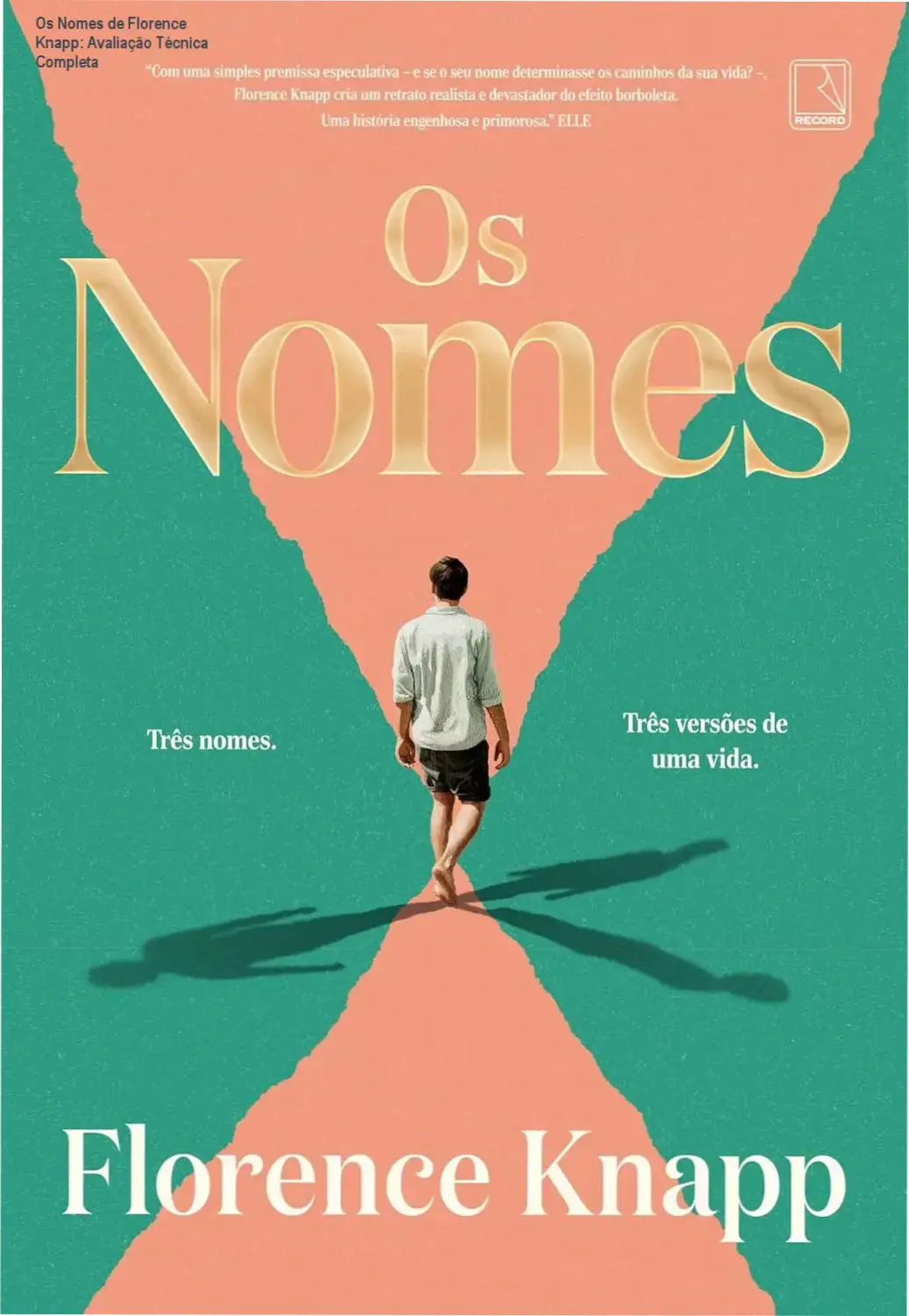 Os Nomes de Florence Knapp: Avaliação Técnica Completa 1 Capa do livro Os Nomes de Florence Knapp ilustrando o conceito de realidades paralelas
