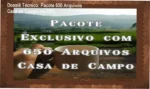Pacote Exclusivo com 650 Arquivos Casa de Campo da EPD: visão interna da biblioteca de projetos DWG e PDF