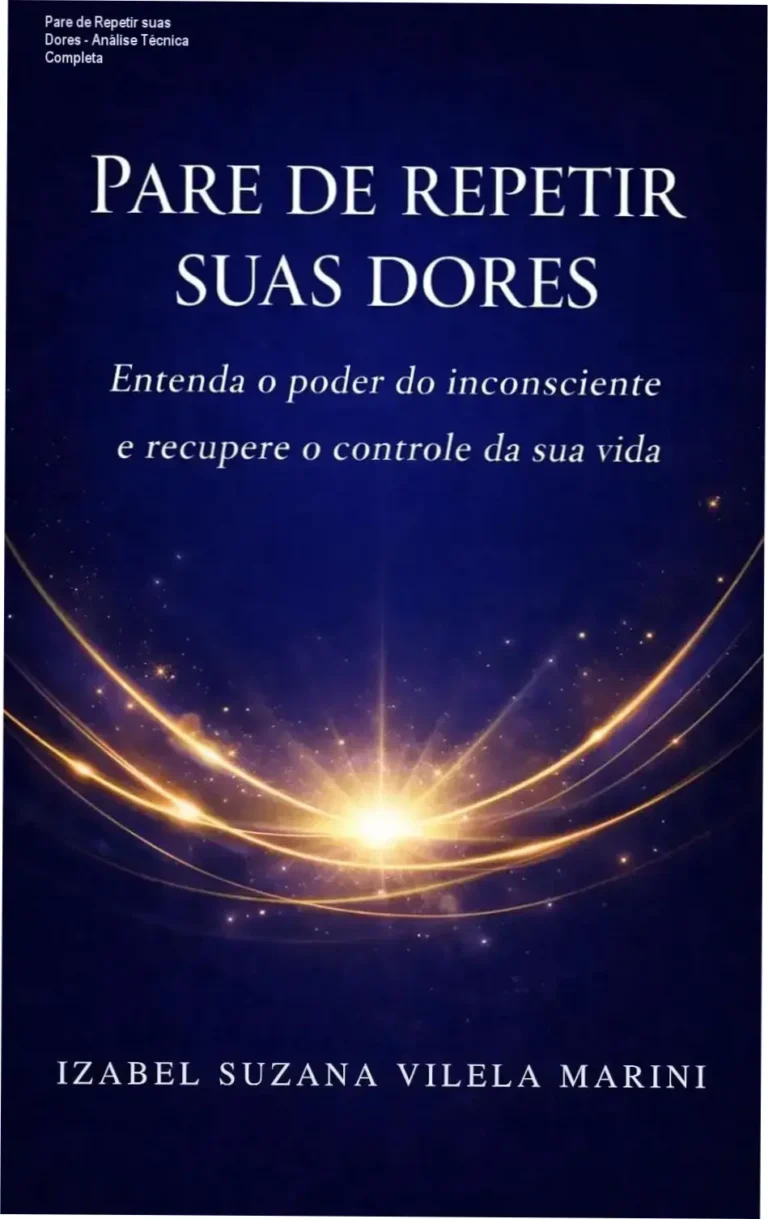 Pare de Repetir suas Dores - Análise Técnica Completa 8 Capa do ebook Pare de repetir suas dores focada em autoconhecimento e controle emocional