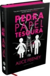 Capa do livro Pedra Papel Tesoura de Alice Feeney, um thriller psicológico da coleção E.L.A.S da Darkside Books