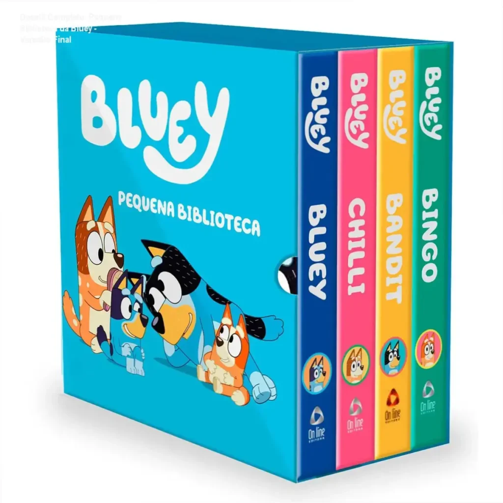 Dossiê Completo: Pequena Biblioteca da Bluey - Veredito Final 1 Pequena Biblioteca da Bluey On Line Editora visão interna e funcionamento
