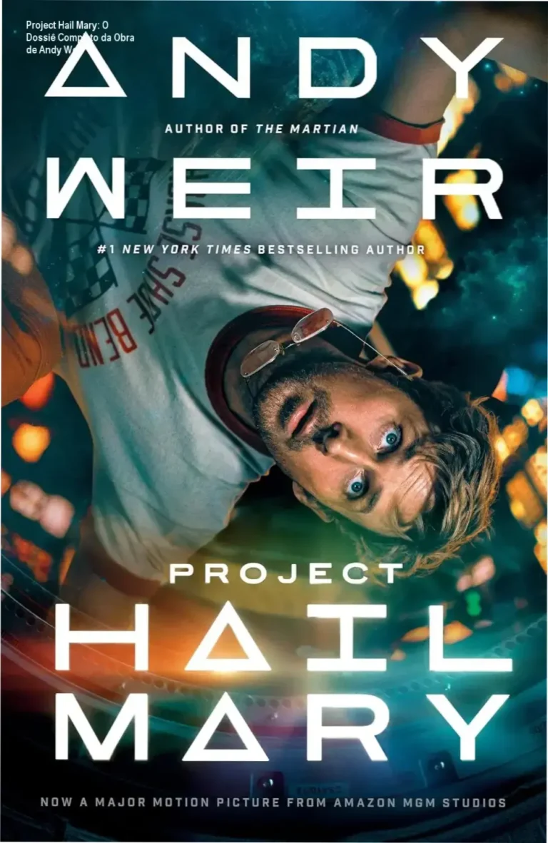 Capa digital do eBook Project Hail Mary de Andy Weir em dispositivo Kindle