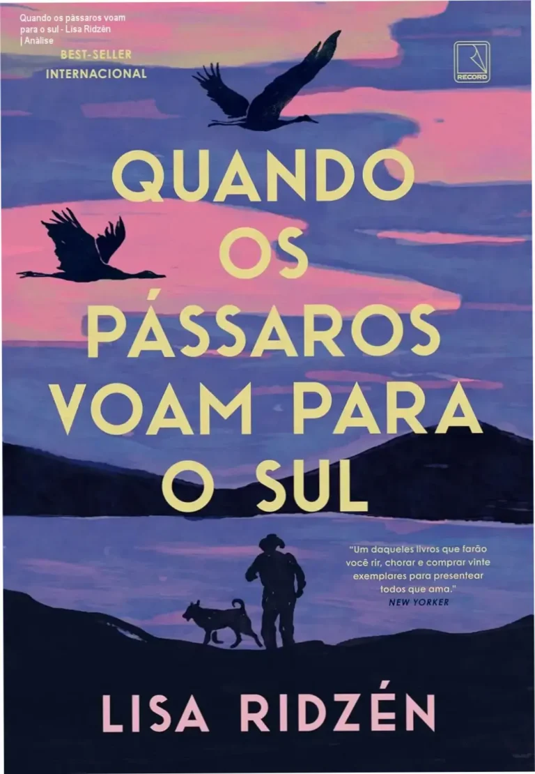 Capa do livro Quando os pássaros voam para o sul de Lisa Ridzén em estilo minimalista nórdico