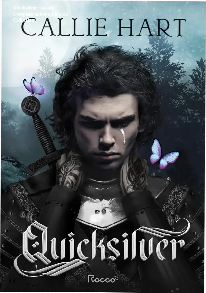 Quicksilver: Dossiê Completo sobre a Obra de Callie Hart 1 Capa do livro Quicksilver de Callie Hart em ambiente de leitura