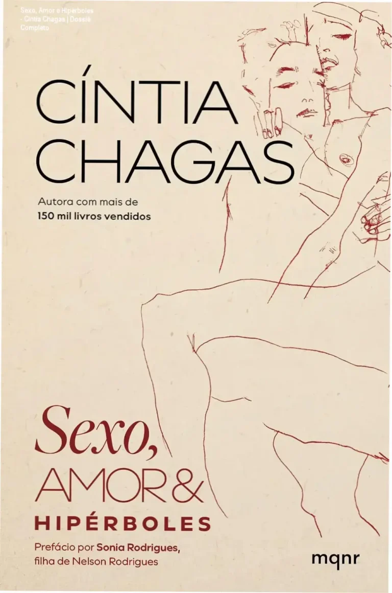 Sexo, Amor e Hipérboles - Cíntia Chagas | Dossiê Completo 6 Capa do livro Sexo, Amor e Hipérboles de Cíntia Chagas ilustrando o tema de comportamento humano e hipocrisia social