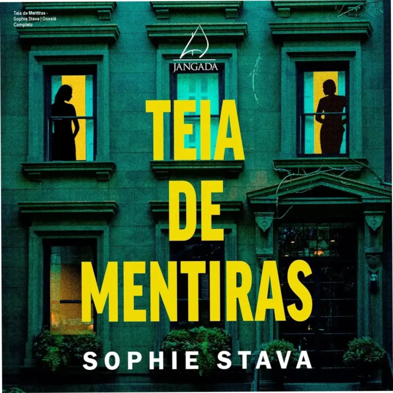 Teia de Mentiras - Sophie Stava | Dossiê Completo 2 Capa do ebook Teia de Mentiras de Sophie Stava em um ambiente de suspense