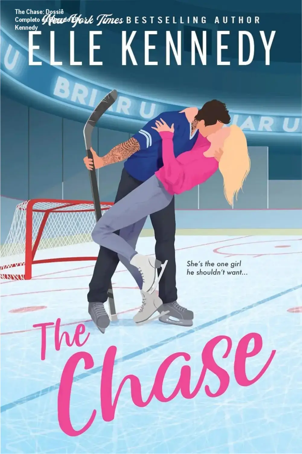 Capa digital do livro The Chase de Elle Kennedy em formato Kindle