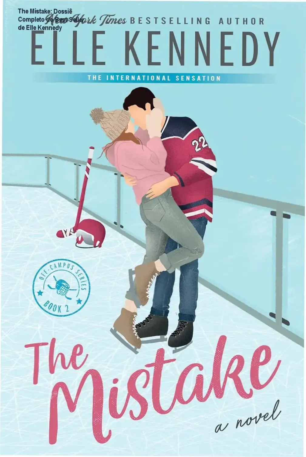 Capa digital do eBook The Mistake de Elle Kennedy em dispositivo Kindle