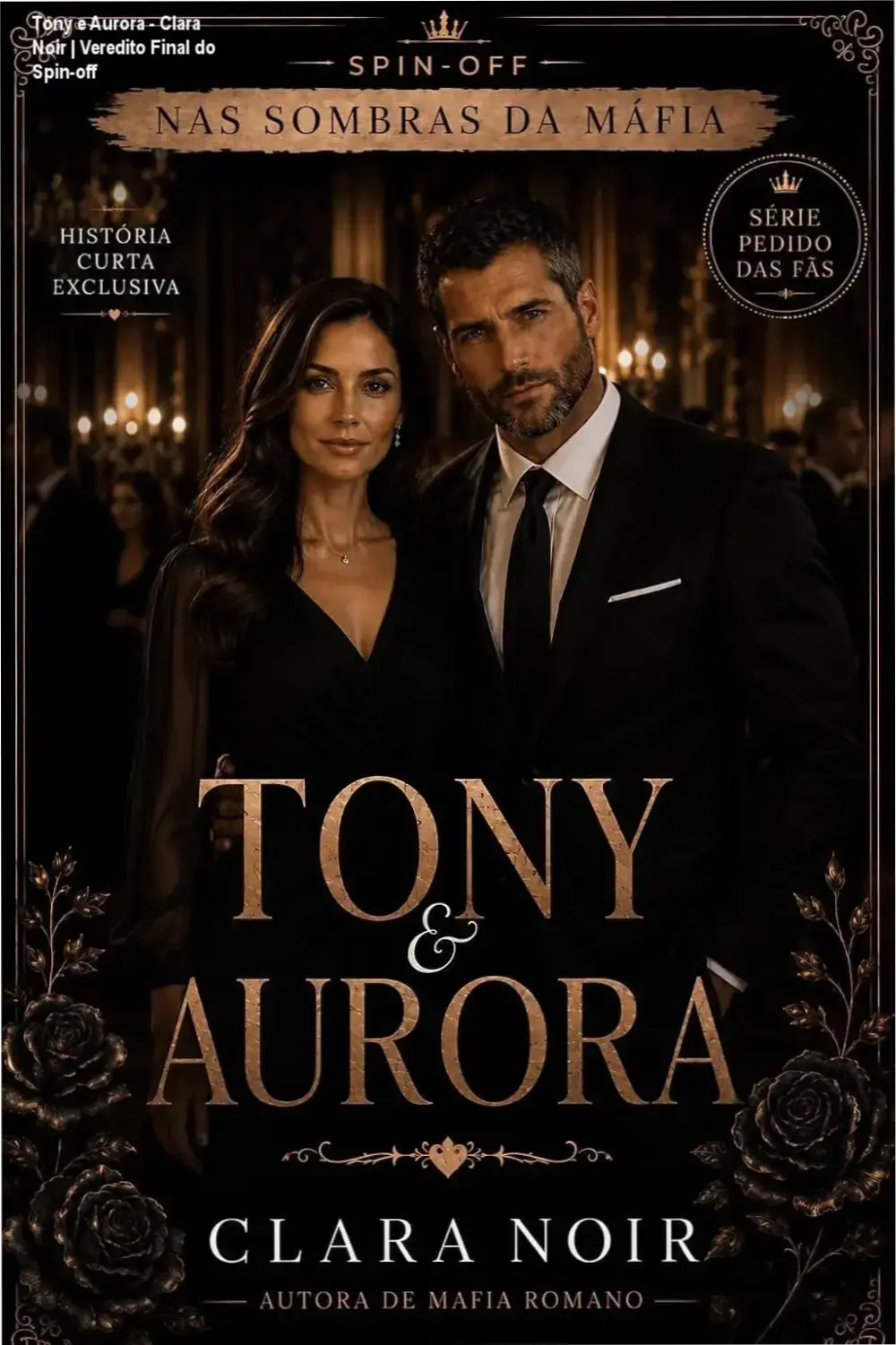 Capa do ebook Tony e Aurora de Clara Noir, spin-off da série Máfia Romano