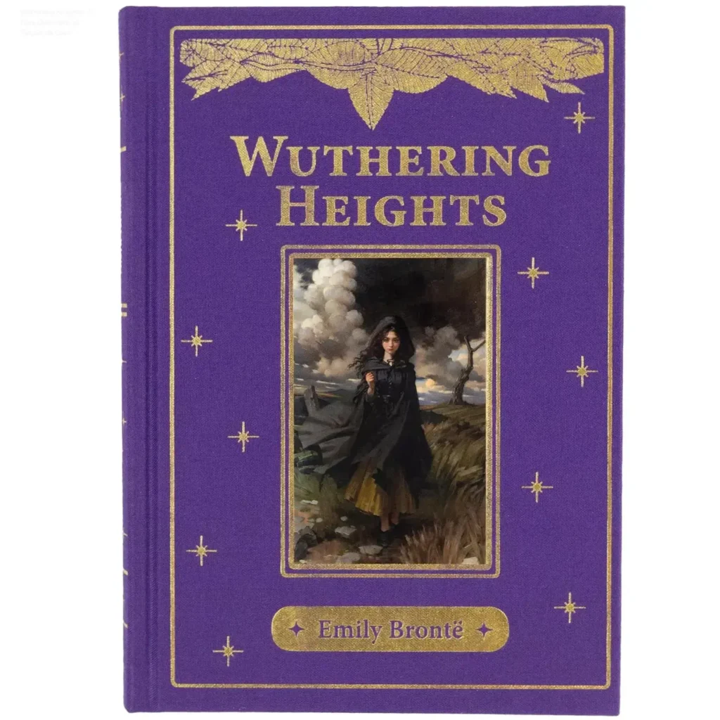 Wuthering Heights: O Guia Definitivo da Edição de Luxo 1 Edição especial em capa dura de Wuthering Heights de Emily Brontë em um ambiente de biblioteca clássica