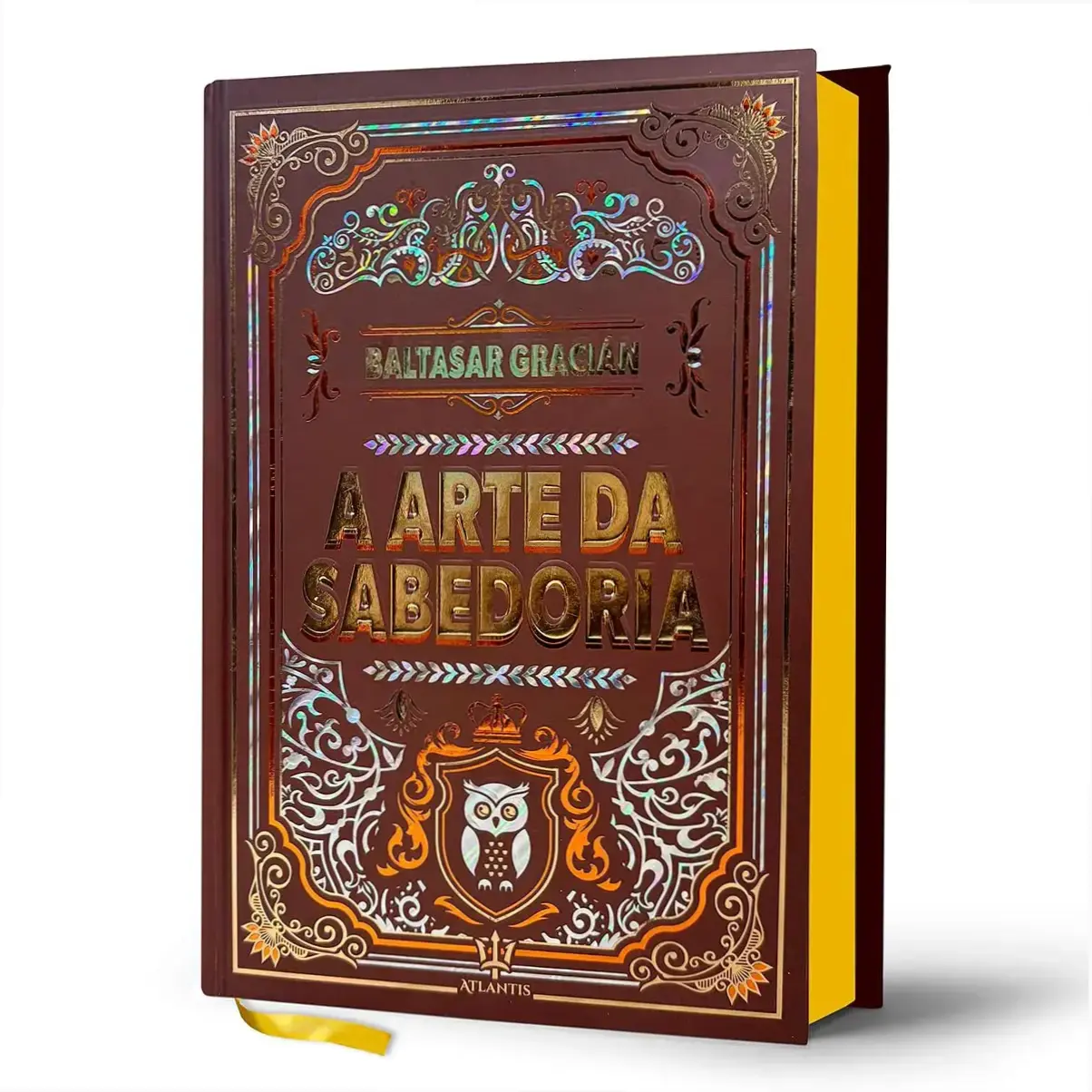 Capa dura de luxo do livro A Arte da Sabedoria de Baltasar Gracián