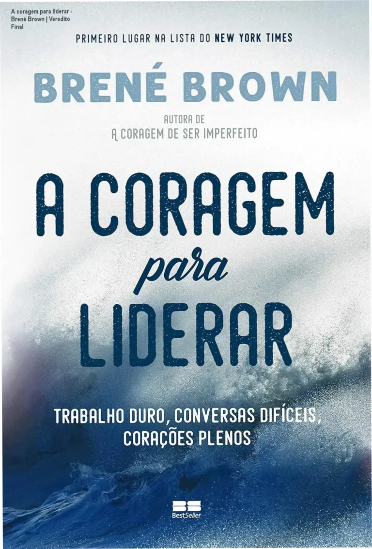 Capa do livro A Coragem para Liderar de Brené Brown sobre liderança e vulnerabilidade