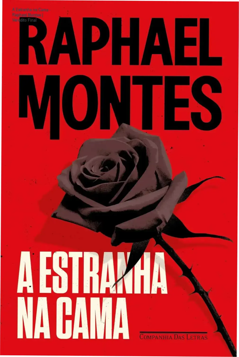 A Estranha na Cama - Raphael Montes | Veredito Final 1 Capa do livro A Estranha na Cama de Raphael Montes, thriller erótico e suspense