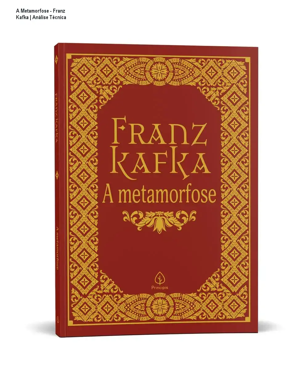 A Metamorfose - Franz Kafka | Análise Técnica 1 Capa do livro A Metamorfose de Franz Kafka em edição integral