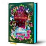Livro Alice no País das Maravilhas edição de luxo com capa dura e detalhes em hot stamping