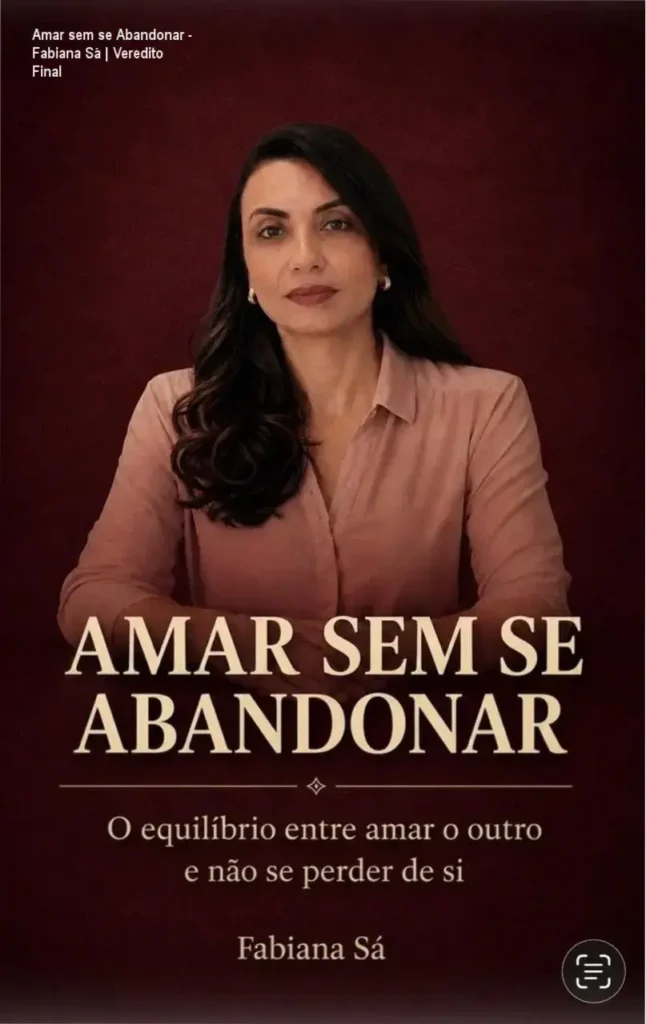 Capa do eBook Amar sem se Abandonar de Fabiana Sá sobre equilíbrio emocional