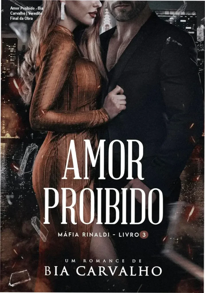 Capa do ebook Amor Proibido de Bia Carvalho, destacando a temática de romance dark e máfia
