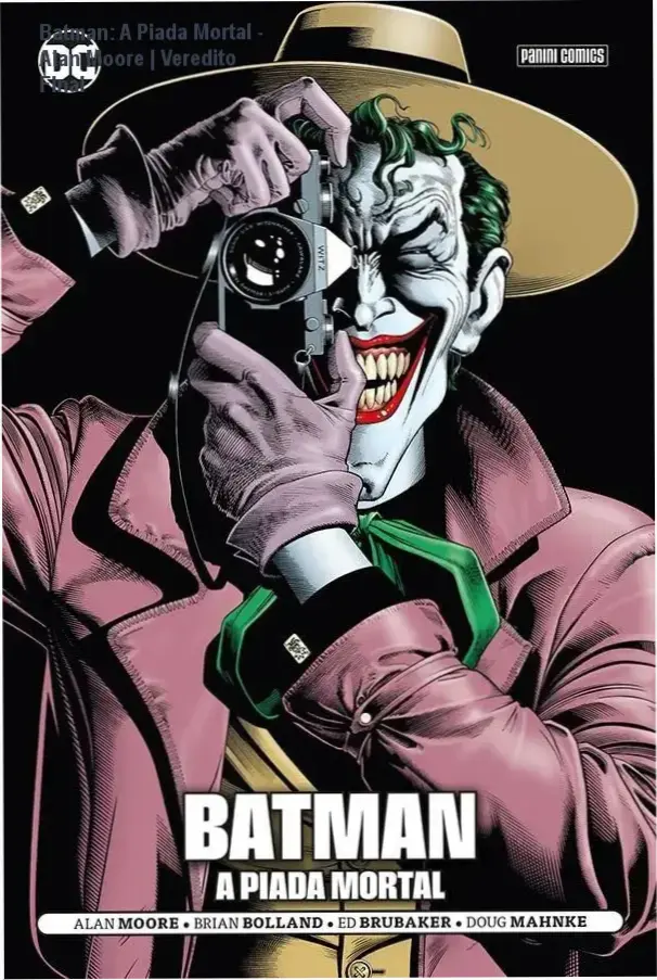 Batman: A Piada Mortal - Alan Moore | Veredito Final 1 Capa da graphic novel Batman A Piada Mortal com arte de Brian Bolland