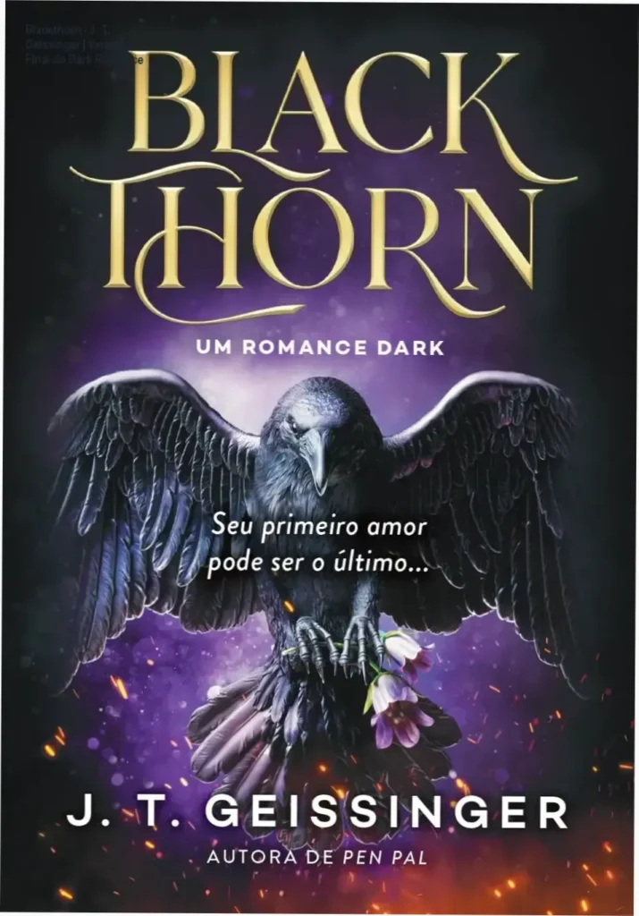 Capa do livro Blackthorn de J. T. Geissinger, destacando a estética de romance dark