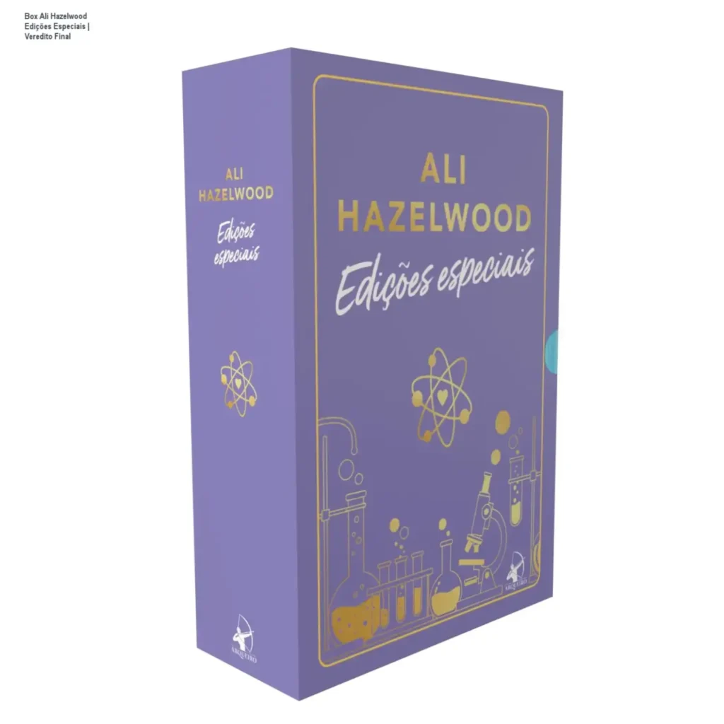 Box de edições especiais de Ali Hazelwood com capa dura e pintura trilateral