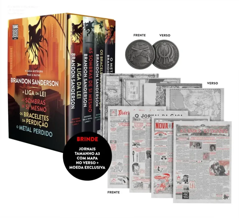 Box Mistborn Wax & Wayne - B. Sanderson | Veredito Final 3 Box Mistborn Wax & Wayne edição limitada com livros e brinde de Brandon Sanderson