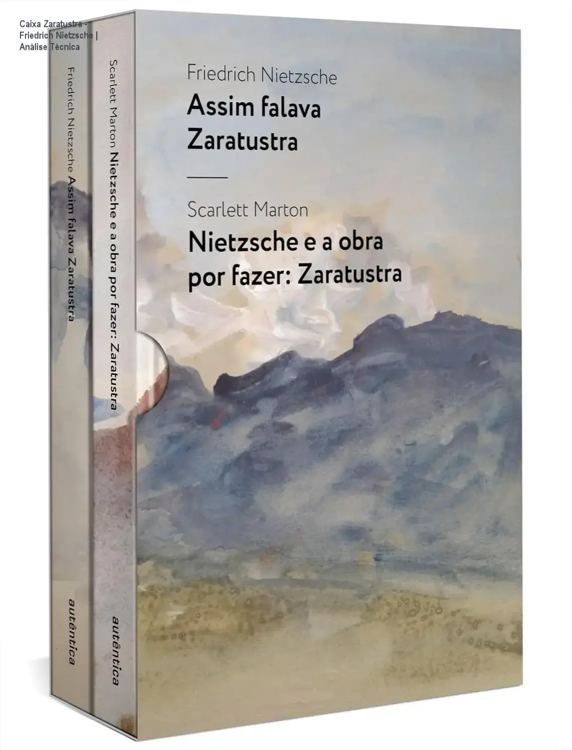 Caixa Zaratustra 2 volumes de Friedrich Nietzsche em capa dura