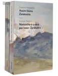 Caixa Zaratustra de Friedrich Nietzsche com dois volumes em capa dura