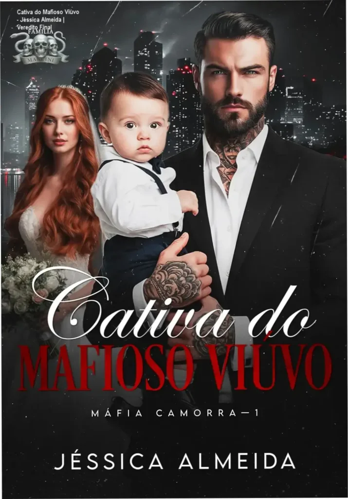 Capa do ebook Cativa do Mafioso Viúvo de Jéssica Almeida evidenciando romance de máfia